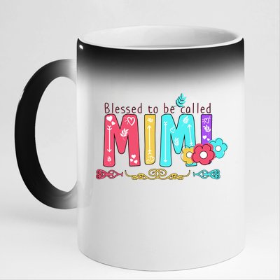 Blessed To Be Called Mimi 11oz Black Color Changing Mug