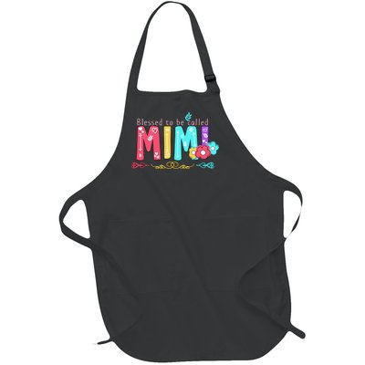 Blessed To Be Called Mimi Full-Length Apron With Pockets