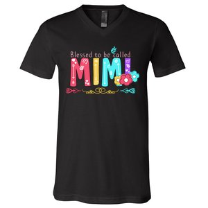 Blessed To Be Called Mimi V-Neck T-Shirt