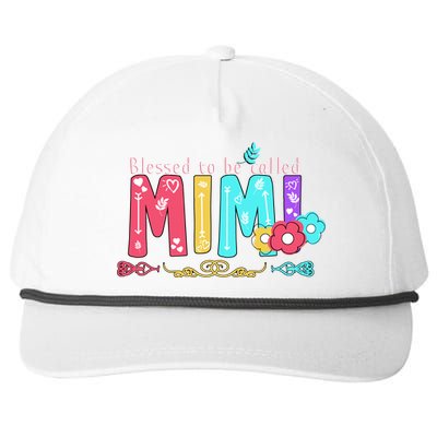 Blessed To Be Called Mimi Snapback Five-Panel Rope Hat