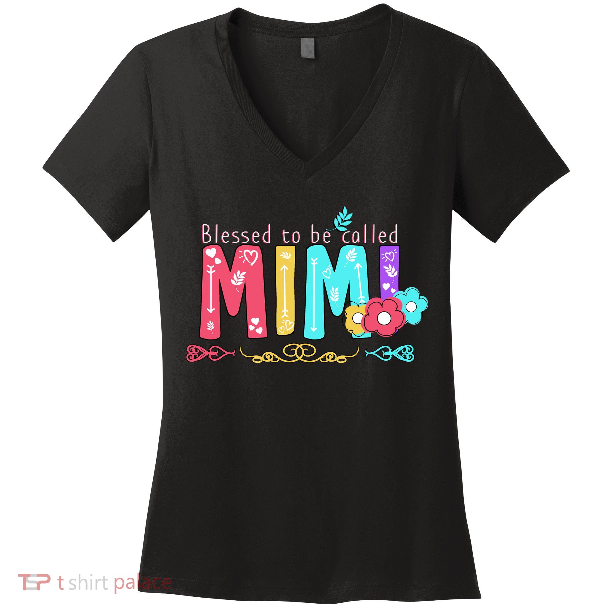 Blessed To Be Called Mimi Women's V-Neck T-Shirt