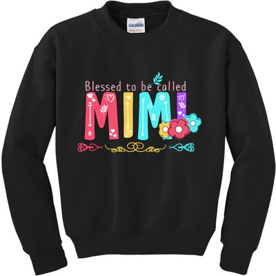 Blessed To Be Called Mimi Kids Sweatshirt