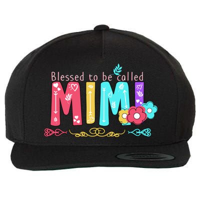 Blessed To Be Called Mimi Wool Snapback Cap