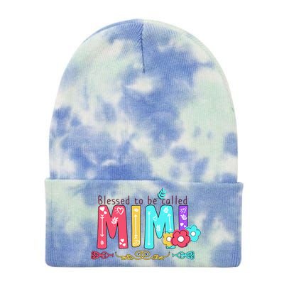 Blessed To Be Called Mimi Tie Dye 12in Knit Beanie