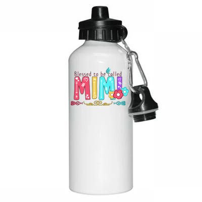 Blessed To Be Called Mimi Aluminum Water Bottle