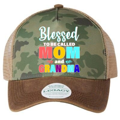 Blessed To Be Called Mom And Grandma Legacy Tie Dye Trucker Hat