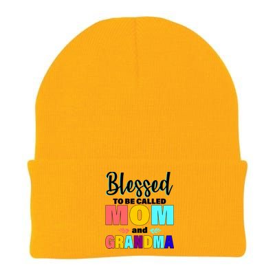 Blessed To Be Called Mom And Grandma Knit Cap Winter Beanie