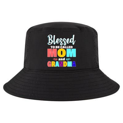 Blessed To Be Called Mom And Grandma Cool Comfort Performance Bucket Hat