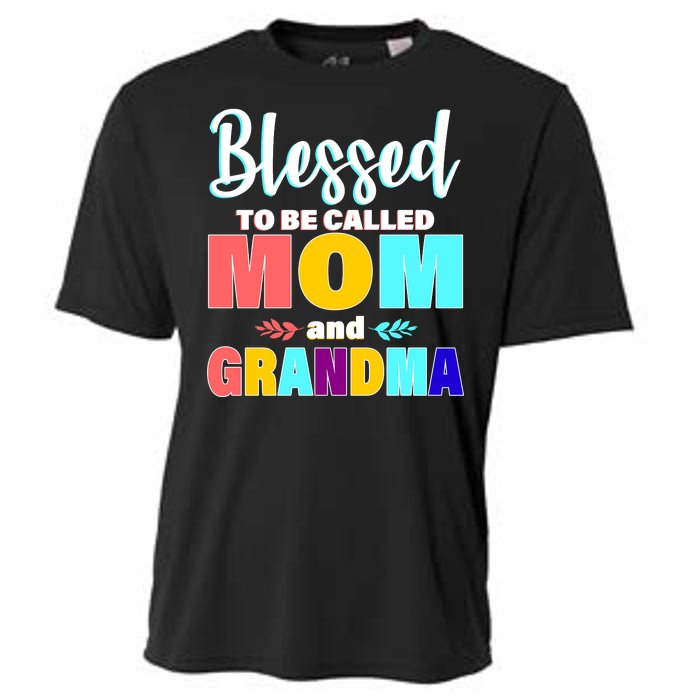 Blessed To Be Called Mom And Grandma Cooling Performance Crew T-Shirt