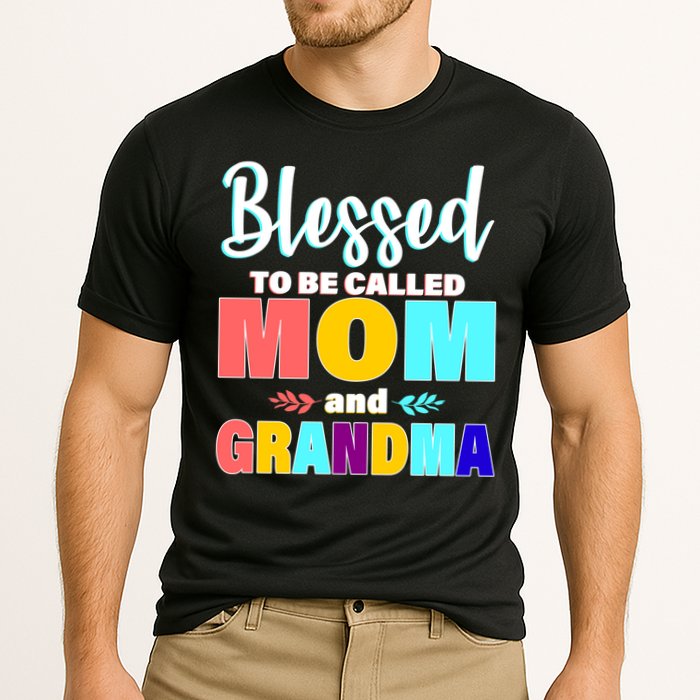 Blessed To Be Called Mom And Grandma Cooling Performance Crew T-Shirt