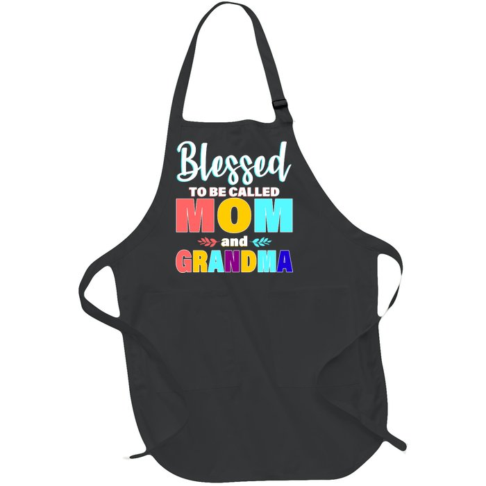 Blessed To Be Called Mom And Grandma Full-Length Apron With Pockets