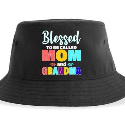 Blessed To Be Called Mom And Grandma Sustainable Bucket Hat