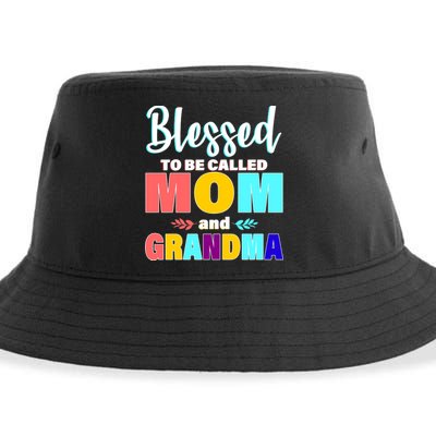 Blessed To Be Called Mom And Grandma Sustainable Bucket Hat