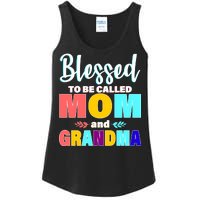 Blessed To Be Called Mom And Grandma Ladies Essential Tank