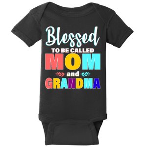 Blessed To Be Called Mom And Grandma Baby Bodysuit