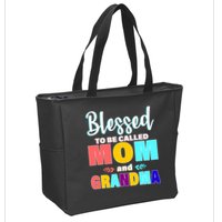 Blessed To Be Called Mom And Grandma Zip Tote Bag