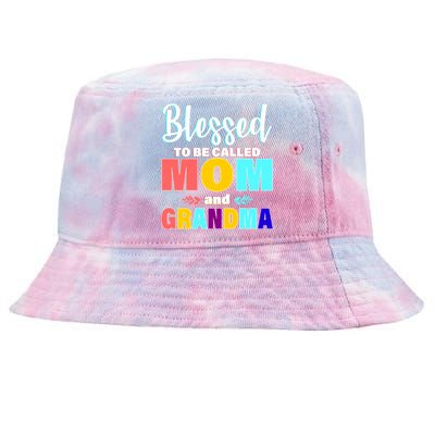 Blessed To Be Called Mom And Grandma Tie-Dyed Bucket Hat