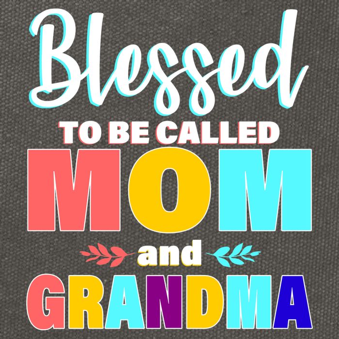 Blessed To Be Called Mom And Grandma Cotton Canvas Backpack