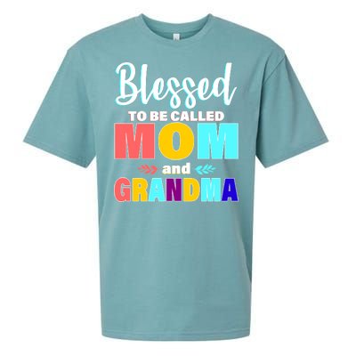 Blessed To Be Called Mom And Grandma Sueded Cloud Jersey T-Shirt