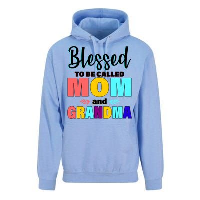 Blessed To Be Called Mom And Grandma Unisex Surf Hoodie