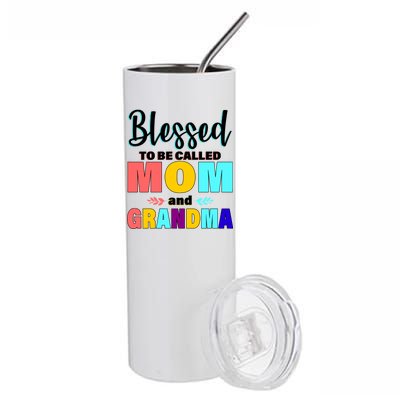 Blessed To Be Called Mom And Grandma Stainless Steel Tumbler