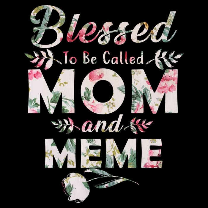 Blessed To Be Called Mom And Meme 16 in Basic Backpack