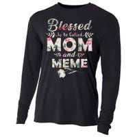 Blessed To Be Called Mom And Meme Cooling Performance Long Sleeve Crew