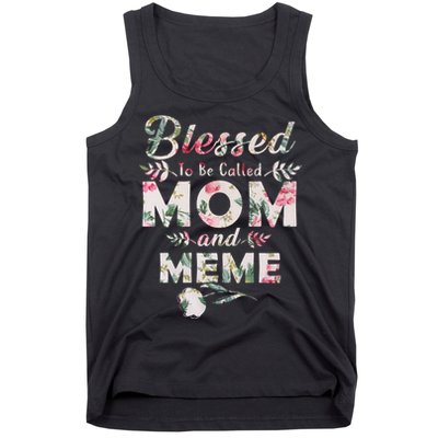 Blessed To Be Called Mom And Meme Tank Top