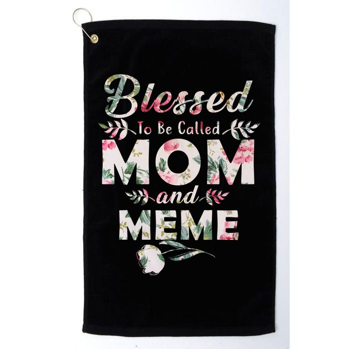 Blessed To Be Called Mom And Meme Golf Towel