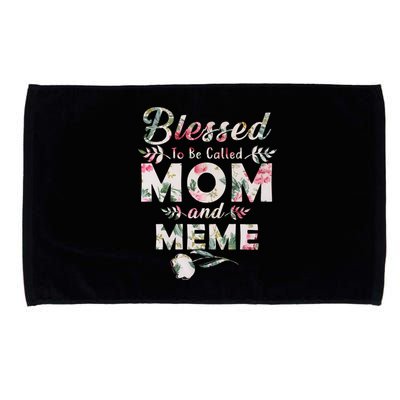 Blessed To Be Called Mom And Meme Microfiber Hand Towel
