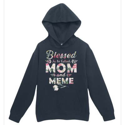 Blessed To Be Called Mom And Meme Urban Pullover Hoodie