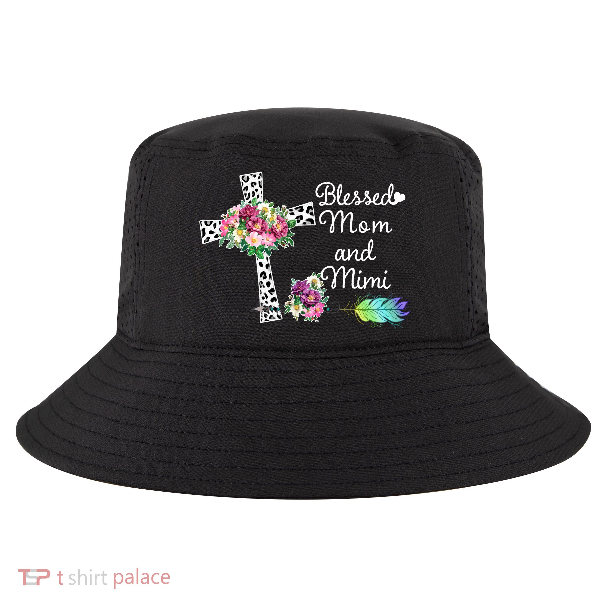 Blessed To Be Called Mom And Mimi Cool Comfort Performance Bucket Hat