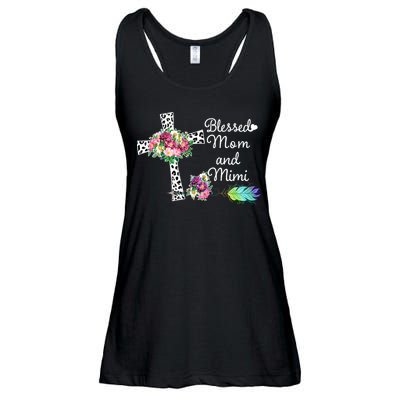 Blessed To Be Called Mom And Mimi Ladies Essential Flowy Tank
