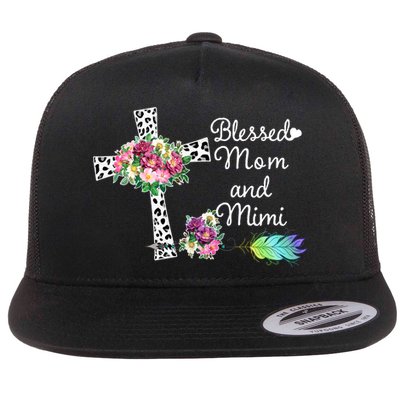 Blessed To Be Called Mom And Mimi Flatbill Hat