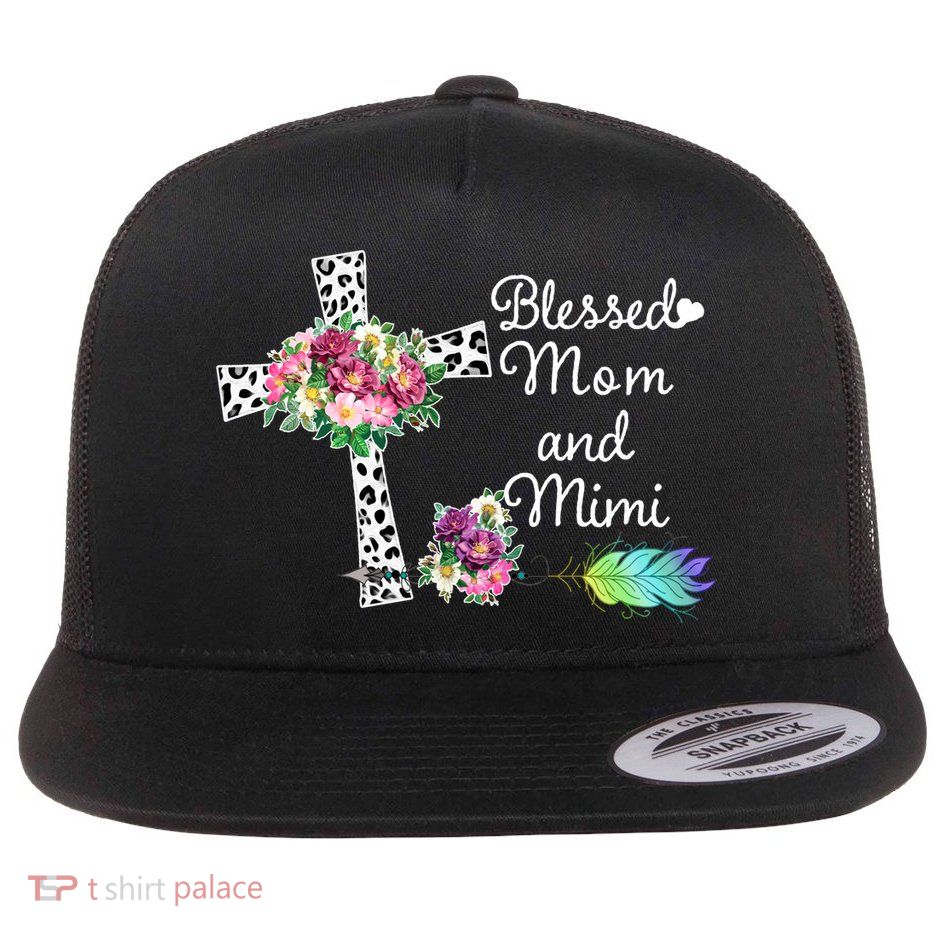 Blessed To Be Called Mom And Mimi Flatbill Hat