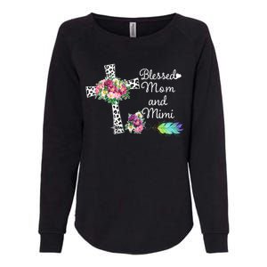 Blessed To Be Called Mom And Mimi Womens California Wash Sweatshirt