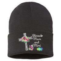 Blessed To Be Called Mom And Mimi Sustainable Knit Beanie