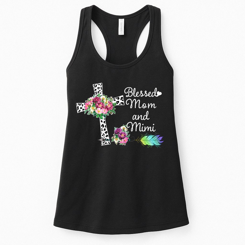 Blessed To Be Called Mom And Mimi Womens Tank Top