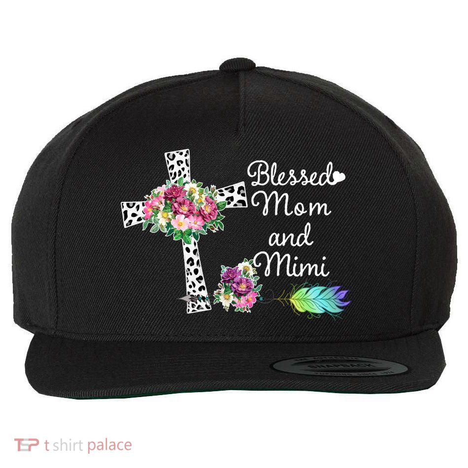 Blessed To Be Called Mom And Mimi Wool Snapback Cap