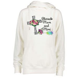 Blessed To Be Called Mom And Mimi Womens Funnel Neck Pullover Hood