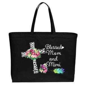 Blessed To Be Called Mom And Mimi Cotton Canvas Jumbo Tote