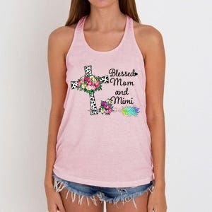 Blessed To Be Called Mom And Mimi Women's Knotted Racerback Tank