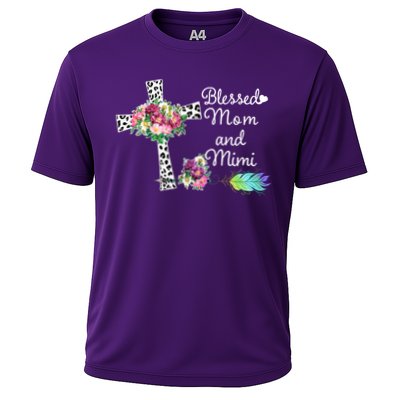 Blessed To Be Called Mom And Mimi Performance Shirt