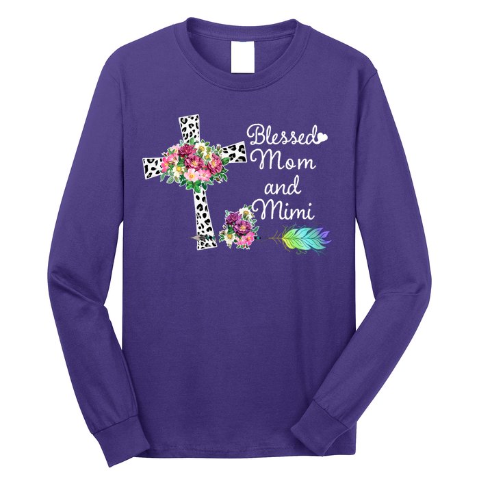 Blessed To Be Called Mom And Mimi Long Sleeve Shirt