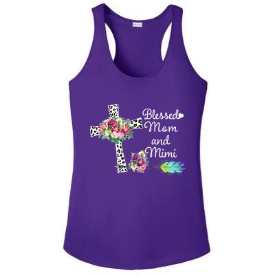 Blessed To Be Called Mom And Mimi Ladies PosiCharge Competitor Racerback Tank