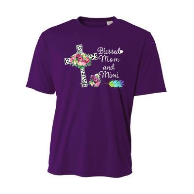 Blessed To Be Called Mom And Mimi Performance Sprint T-Shirt