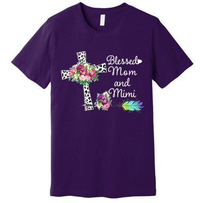 Blessed To Be Called Mom And Mimi Premium T-Shirt