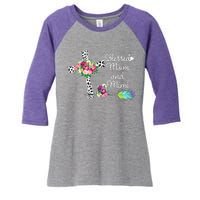 Blessed To Be Called Mom And Mimi Women's Tri-Blend 3/4-Sleeve Raglan Shirt