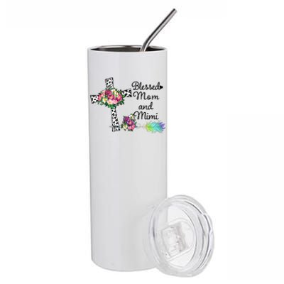 Blessed To Be Called Mom And Mimi Stainless Steel Tumbler