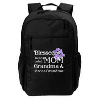 Blessed To Be Called Mom Grandma & Great Grandma Backpack